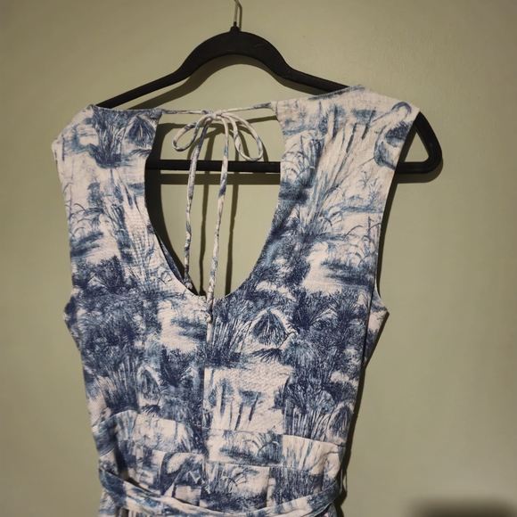 Anthropologie Eva Franco Linen Jumpsuit Size 6 - Picture 6 of 10